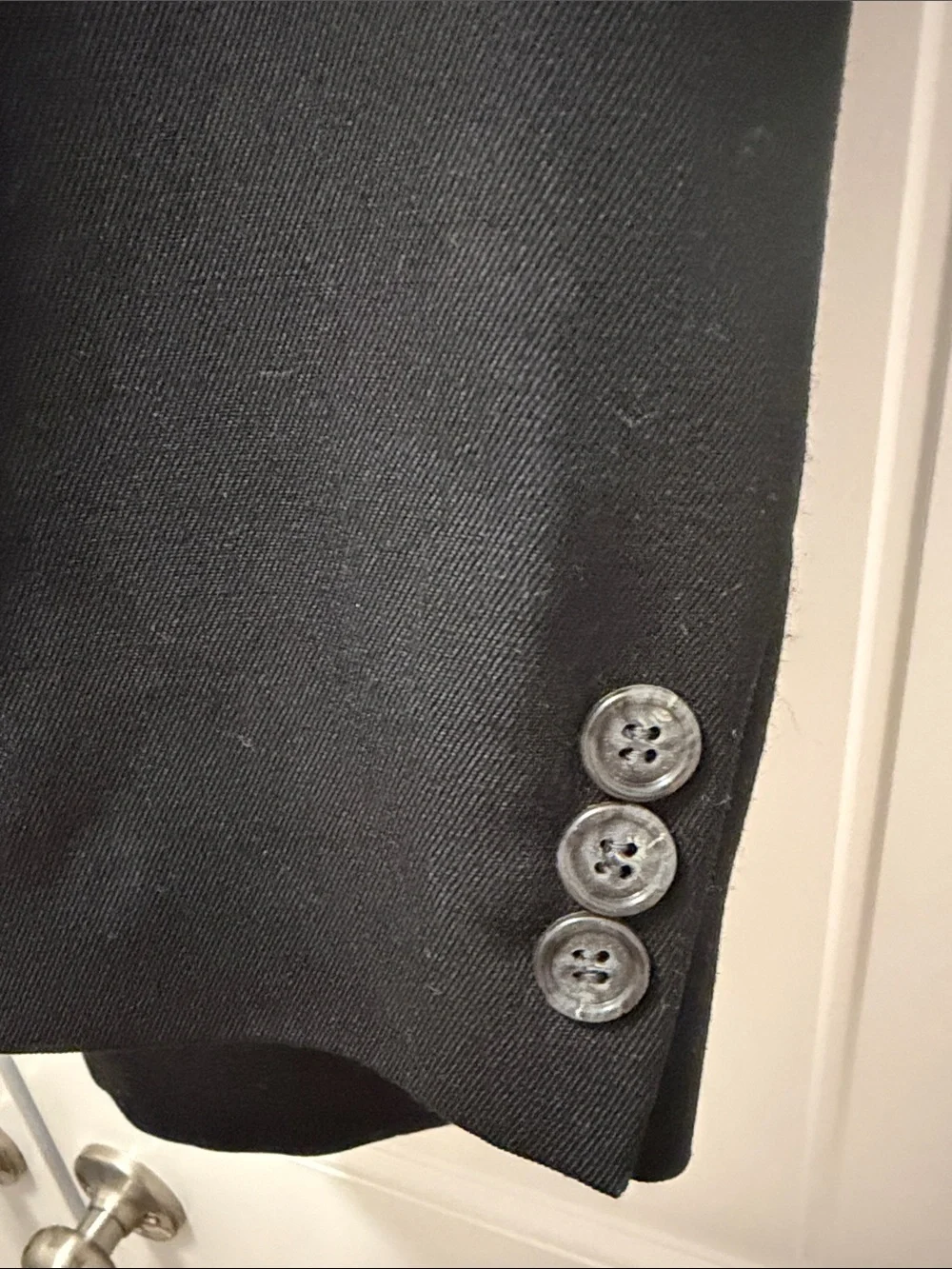 Haggar Black Three-Button Sport Coat Blazer 46R